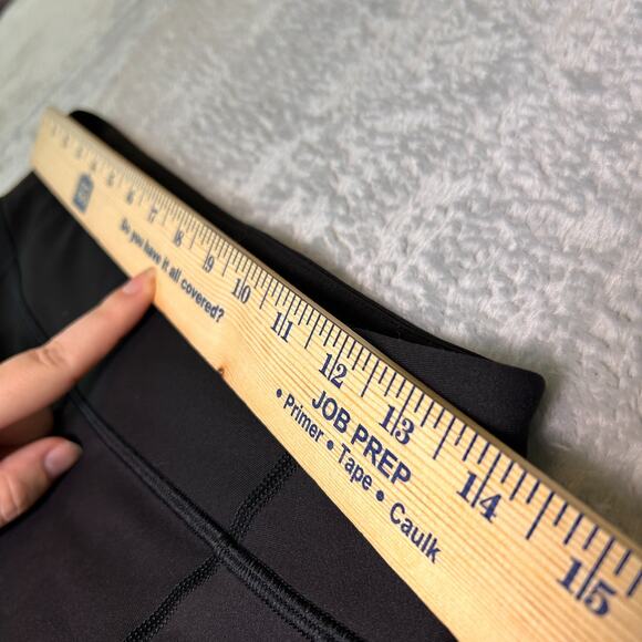 Lululemon Tight Stuff Tight II Womens 8 Black Gray Reflective Dots Scallop Hem - Picture 6 of 11